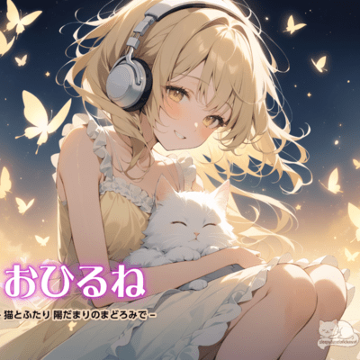 With the Cat - Napping in the Sunlight - Front Cover