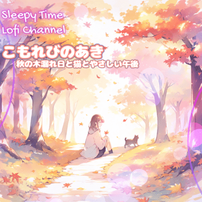 Komorebi no Aki Gentle Autumn Afternoon with Sunlight and a Cat Front Cover