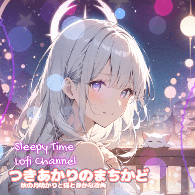 Tsukiakari no Machikado Moonlit Autumn Street Corner with a Cat Front Cover