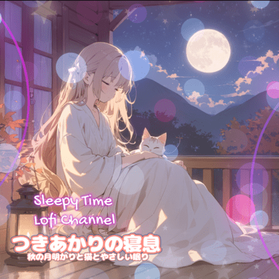 Tsukiakari no Neiki Gentle Moonlit Slumber with a Cat Front Cover