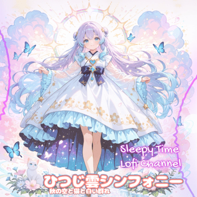 Hitsujigumo Symphony Autumn Sky with a Cat and Sheep Clouds Front Cover