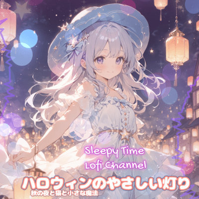 Gentle Halloween Lights Cozy Autumn Night with a Cat Front Cover