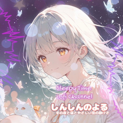 Shinshin no Yoru Gentle Deep-Snow Night with a Cat Front Cover