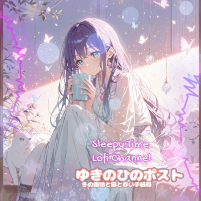 Yuki no Hi no Post Gentle Snowy Day Post Box with a Cat Front Cover