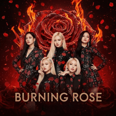 BURNING ROSE Front Cover