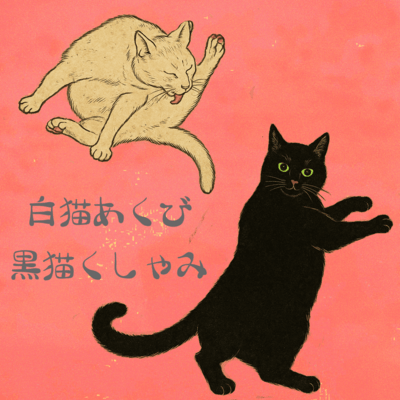 The Yawning White Cat and the Sneezing Black (feat. Kumiko Hirota) Front Cover