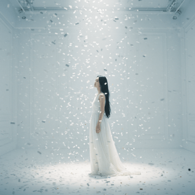 In the pure white landscape, you are. Front Cover