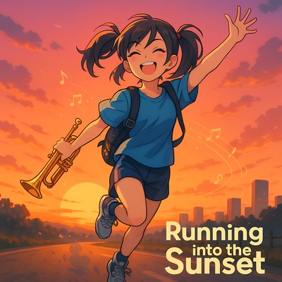 Running into the Sunsetのジャケット写真