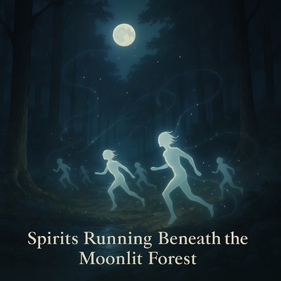 Spirits Running Beneath the Moonlit Forest Front Cover