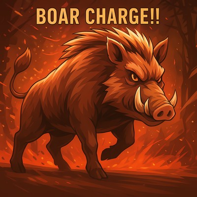 BOAR CHARGE!! Front Cover