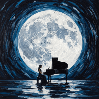 Odd Time Piano at Night Front Cover