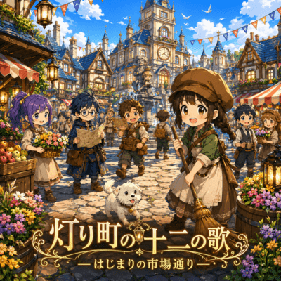 Twelve Songs from Lantern Town: The First Market Morning Front Cover