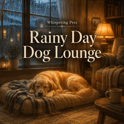Rainy Day Dog Lounge: Calming Music for Dogs Front Cover