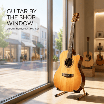 Guitar by the Shop Window Front Cover