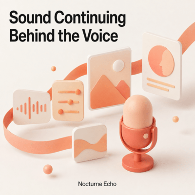 Sound Continuing Behind the Voice Front Cover