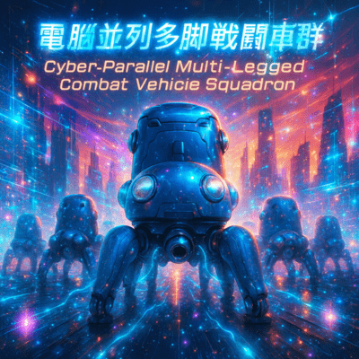 Cyber-Parallel Multi-Legged Combat Vehicle Squadron Front Cover