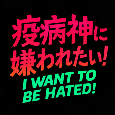 I want to be hated by YAKUBYOUGAMI! (feat. HATSUNE MIKU) Front Cover