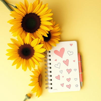 Sunflower Sketch Front Cover