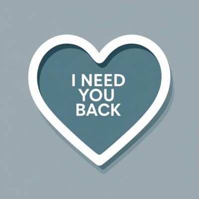 I Need You Back Front Cover