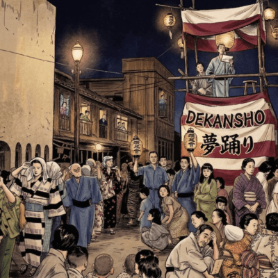 DEKANSHO YUME ODORI Front Cover