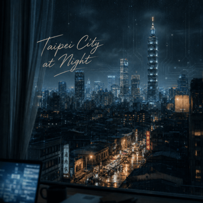 Taipei City at Night Front Cover