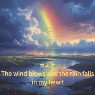 The wind blows and the rain falls in my heart Front Cover