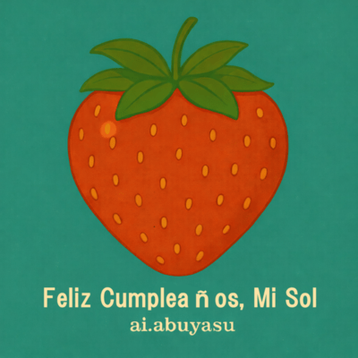 Feliz Cumpleaños, Mi Sol Front Cover