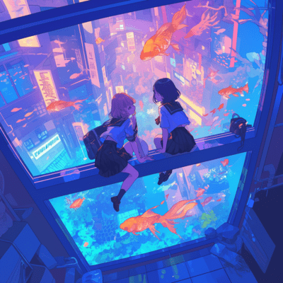 Neon Ocean Dive Front Cover