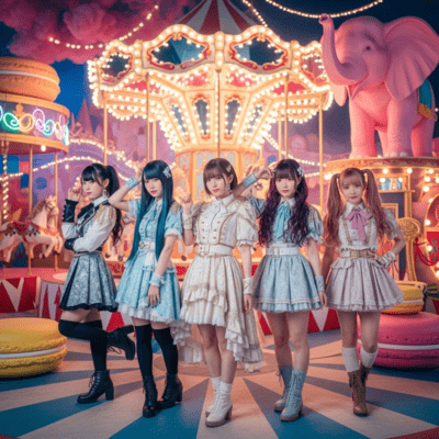 Macaron Midnight Circus (feat. KIRAKIRA Syndrome) Front Cover