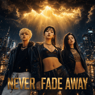 NEVER FADE AWAY Front Cover