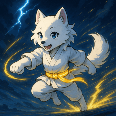 "Shiroi Wanko: The Legend of Godspeed Martial Arts" Front Cover