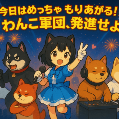 今日はめっちゃもりあがる!わんこ軍団発進せよ!のジャケット写真