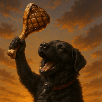 クロいわんこの肉讃歌のジャケット写真