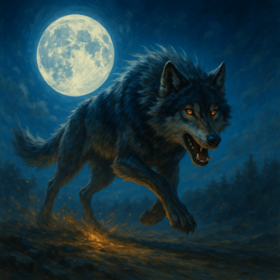 ST NIGHT - The Night Rider Wolf Front Cover
