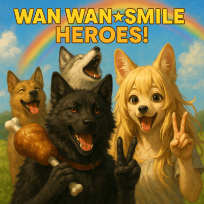 WAN WAN SMILE HEROES! Front Cover