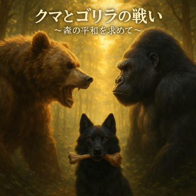 The Battle of Bear and Gorilla - For the Peace of the Forest Front Cover