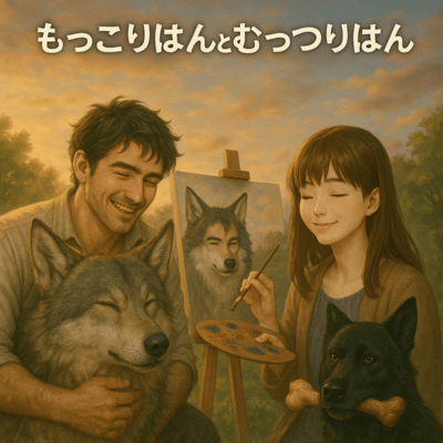 "Mokkorihan and Mutsurihan - The Birth of the Kemono Kingdom" Front Cover