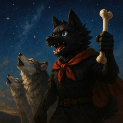 "Pack Running Through the Stars" Front Cover