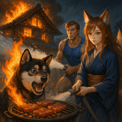 Don't Grill the Tail! Don't Burn the House! Front Cover