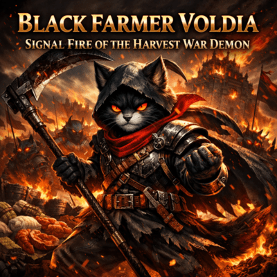 "Black Farmer Voldia: Signal Fire of the Harvest War Demon" Front Cover