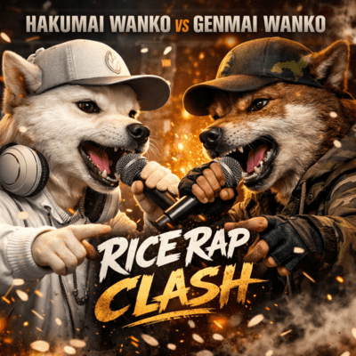 白米わんこ vs 玄米わんこ - RICE RAP CLASHのジャケット写真