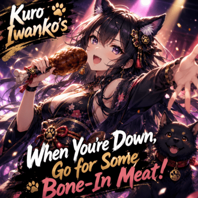 Kuro Iwanko's "Genki no Nai Toki wa Honetsuki Niku demo Ittoku?" Front Cover