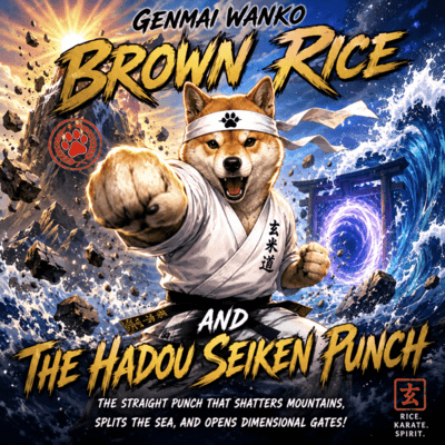 "Genmai Wanko: Brown Rice and the Hadou Seiken Punch" Front Cover