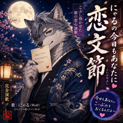 Nyaru's Love Letter Enka: Today Again, I Send My Heart to You Front Cover
