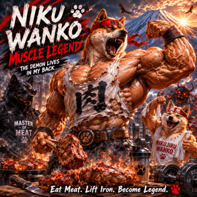 "Niku Wanko Muscle Legend: The Demon Lives in My Back" Front Cover