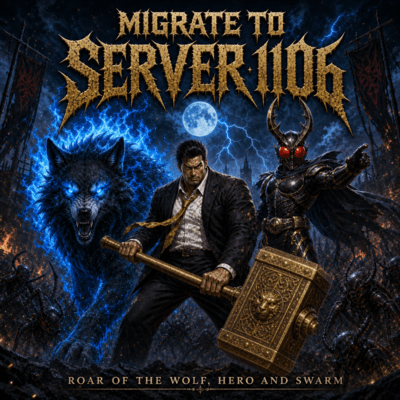 "MIGRATE! SERVER 1106 - Roar of the Wolf, Hero and Swarm" Front Cover