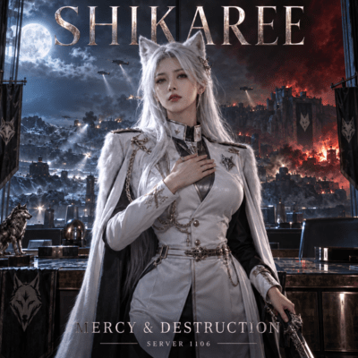 Shikaree, the White Wolf Secretary - Mercy & Destruction: Search & Destroy Front Cover