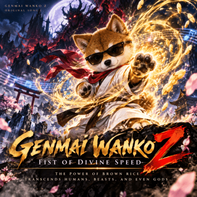 Genmai Wanko Z - "Genmai Wanko: Fist of Divine Speed" Front Cover