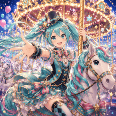 Reverse Merry-Go-Round (feat. HATSUNE MIKU) Front Cover