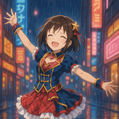 shower dancing Front Cover